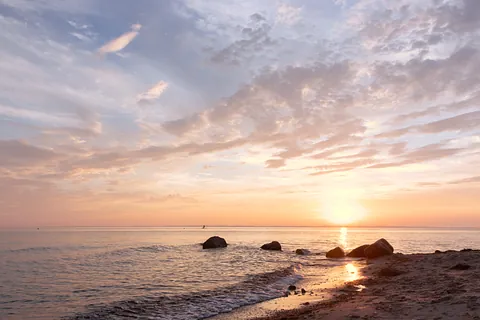 Sonnenuntergang am Strand